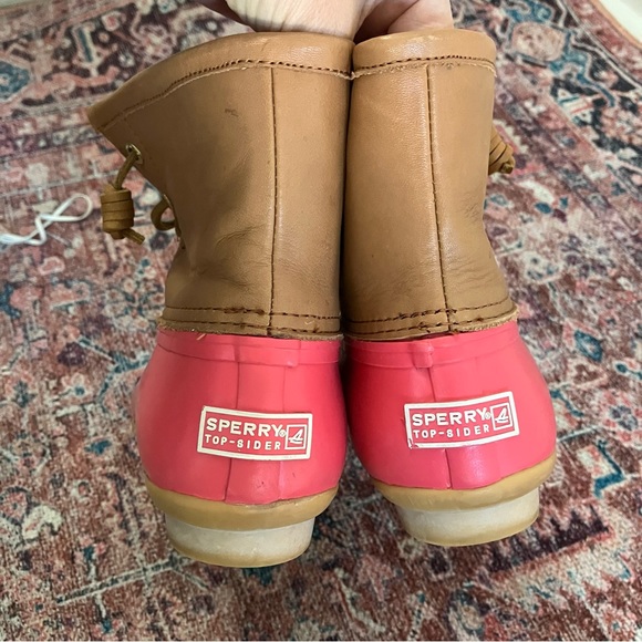 Sperry Saltwater Topsider Duck Boot, Hot Pink - Picture 3 of 6